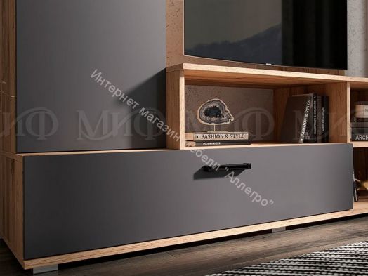 Гостиная Мини Графит, дуб Крафт