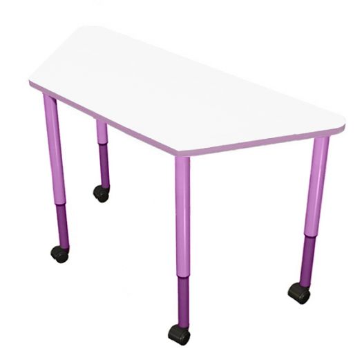 РК4КР-4008 Стол трапеция регулируемый мобильный ( ral 4008)