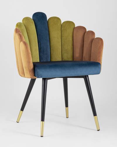 СГУТ-4424 Кресло Камелия сине-зеленый