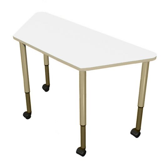 РК4КР-1015 Стол трапеция регулируемый мобильный ( ral 1015)