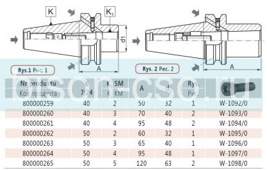 Втулка переходная 1694AD+B-50-4-95 кон.50/М4 Bison Bial