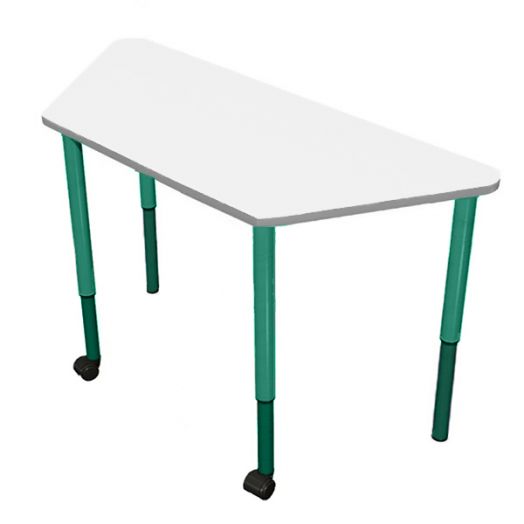 РК2КР-6029 Стол трапеция регулируемый мобильный ( ral 6029)