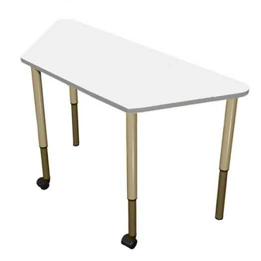 РК2КР-1015 Стол трапеция регулируемый мобильный ( ral 1015)