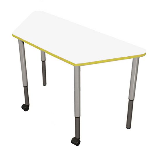 РК2КР-7035 Стол трапеция регулируемый мобильный ( ral 7035)