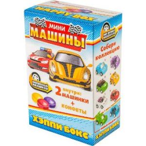 Драже с игрушкой HAPPY BOX 32г Мини машины