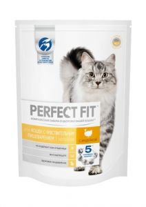 Корм для чувст кошек PERFECT FIT с индейкой 650г