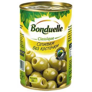 Оливки BONDUELLE 300/314г без косточки ж/б