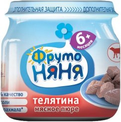 ДП Пюре ФРУТОНЯНЯ 80г Телятина с/б