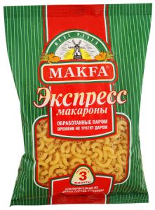 Макаронные изделия МАКФА 400г Рожки экспресс  А