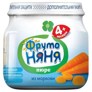 ДП Пюре ФРУТОНЯНЯ 80г Морковь с/б