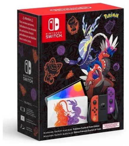 Игровая приставка Nintendo Switch OLED 64 ГБ,  Pokemon Scarlet and Violet Edition