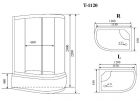 Душевая кабина Timo Standart T-1120 P