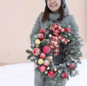 Венок рождественский 4