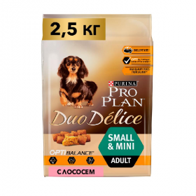 Сухой корм для собак мелких пород Pro Plan Duo Delice Small Adult Salmon с лососем и рисом