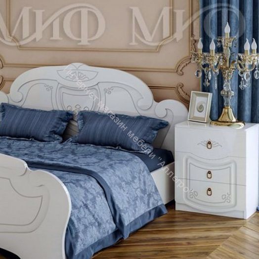 Спальня Мария Белый глянец