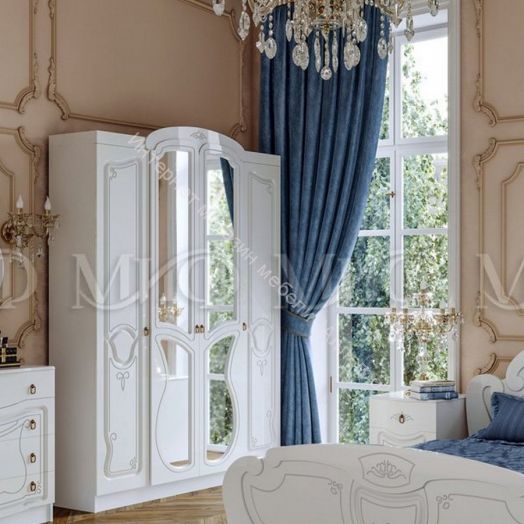 Спальня Мария Белый глянец