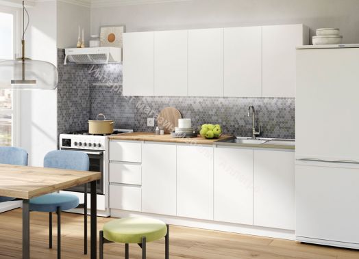 Кухонный гарнитур "Мори" 2 м (Белый)