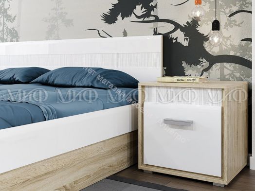 Модульная спальня Фортуна Белый Глянец