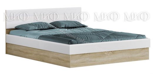 Кровать Фортуна 1,6м Белый глянец