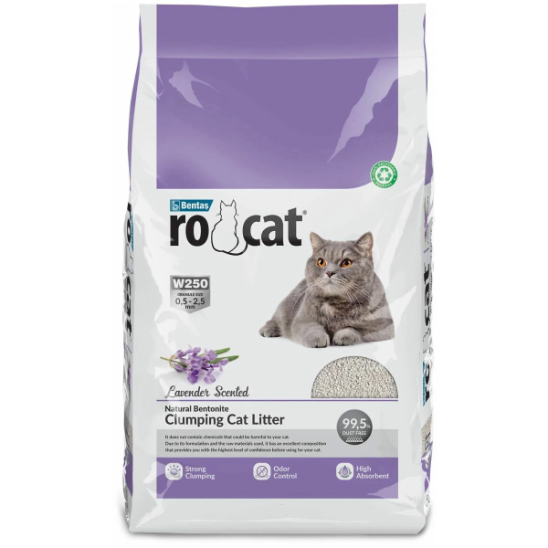 Комкующийся наполнитель Ro Cat Lavander с ароматом лаванды 4.25 кг