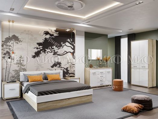 Пенал-стекло Фортуна Белый глянец