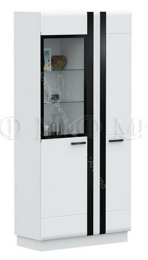 Шкаф-стекло высокий Магнолия