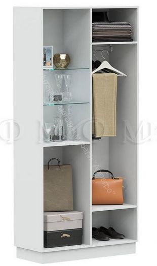 Шкаф-стекло высокий Магнолия