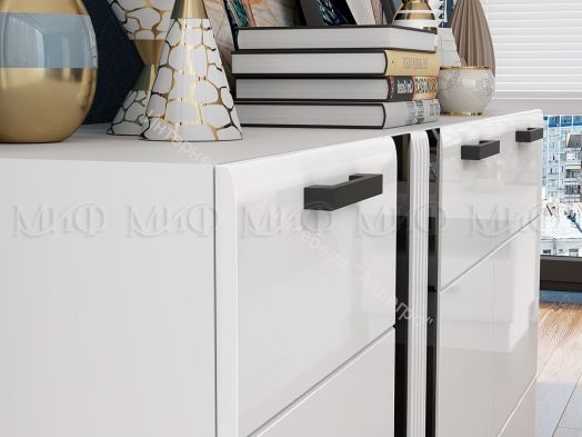 Шкаф-стекло высокий Магнолия