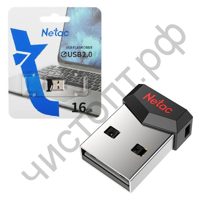 флэш-карта Netac 16GB UM81 Ultra чёрный металл