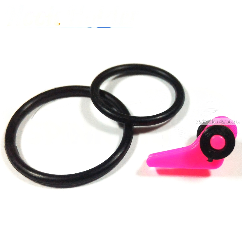 Держатель крючка на удилище Hook Holder розовый (1шт в уп)