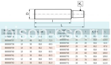 Втулка переходная 5348-16X50-B16 Bison Bial