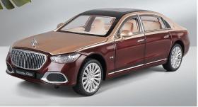 Металлическая модель Mercedes-Benz Maybach S680 свет, звук, поворотные колеса 1/24 (B2409)