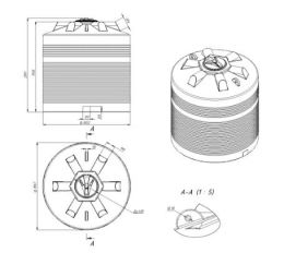 Схема. Емкость для КАС ЭВЛ 5000 литров