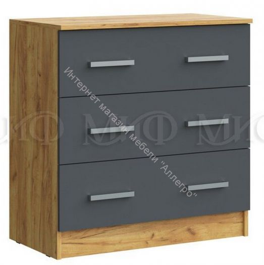 Модульная спальня Бася Графит/Дуб крафт