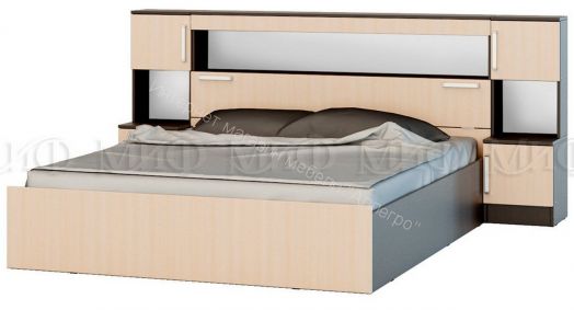 Модульная спальня Бася Дуб беленый/Венге