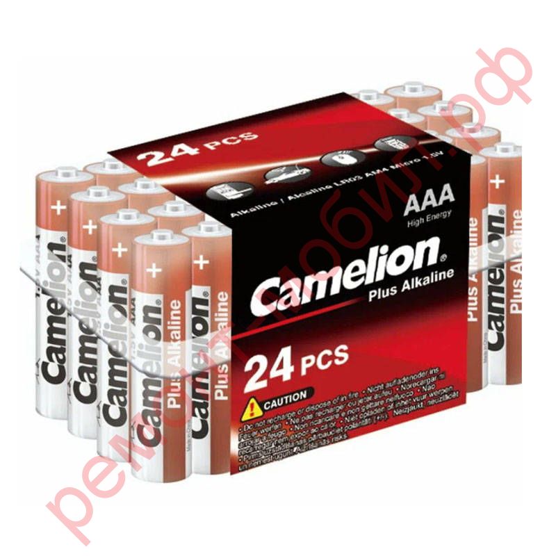 Батарейка алкалиновая Camelion LR03 AAA /24BOX Plus Alkaline (цена за бокс 24 шт)