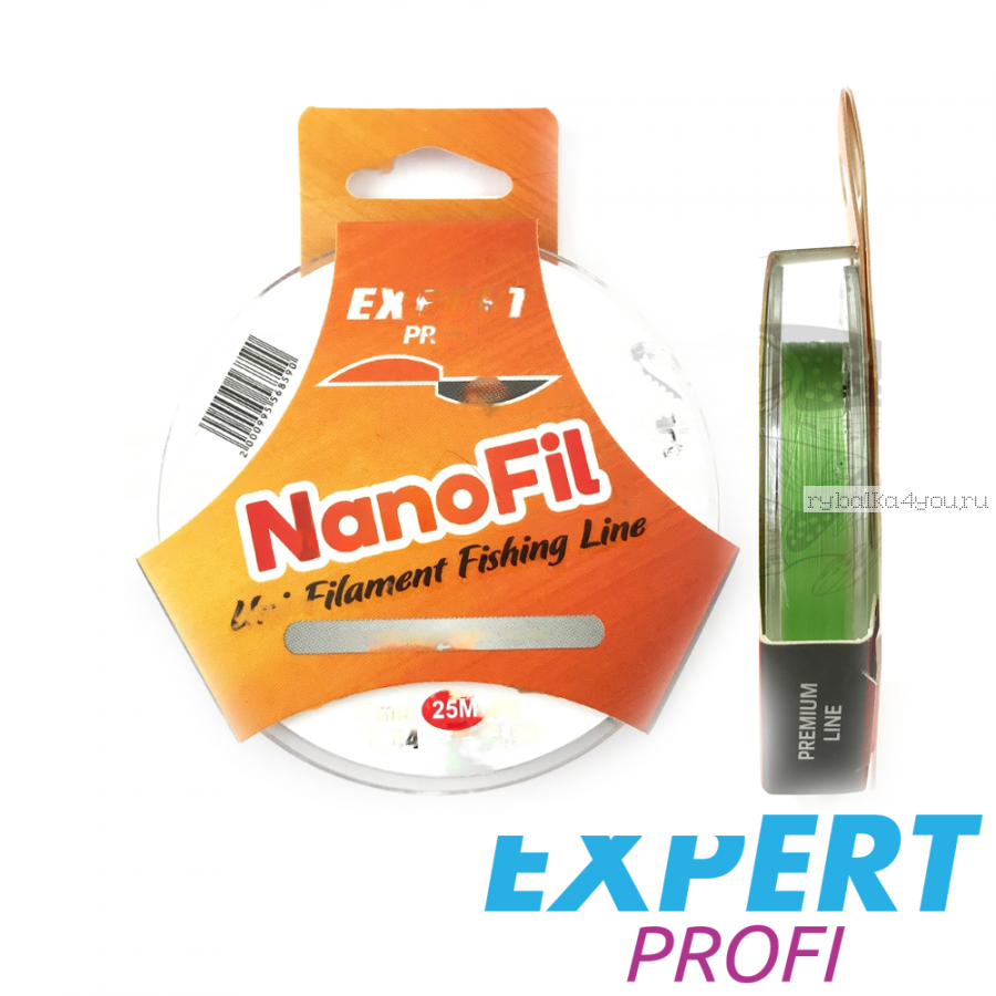 Нанофил Expert Profi Nanofil 25m hf chartreuse