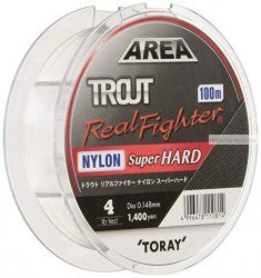 Монофильная леска Area Trout Real Fighter Nylon Super Hard 100m