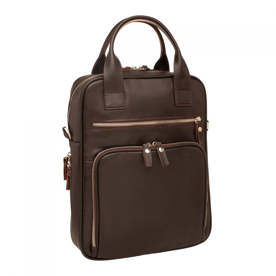 Деловая сумка BLACKWOOD вертикальная Waley Brown 1255502