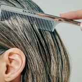 Balmain Hair Серебряная раcческа с длинной ручкой Silver Tail Comb