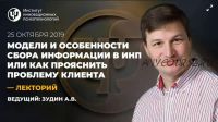 Модели и особенности сбора информации в ИНП или как прояснить проблему клиента (Александр Зудин)