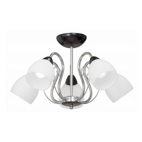 Люстра Vitaluce  V3468/5PL, 5хE14 Макс. 40Вт Хром, С Черным / Виталюче