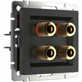 Розетка Акустическая Werkel W1185008 Черная, Матовая / Веркель