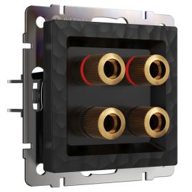 Розетка Акустическая Werkel W1285008 Черная / Веркель