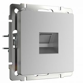 Розетка Werkel Ethernet RJ-45 W1181006 Серебряная / Веркель