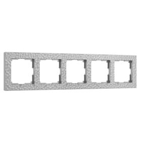 Рамка на 5 Постов Werkel W0052406 Серебряный / Веркель