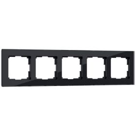 Рамка на 5 Постов Werkel W0051108 Черный / Веркель