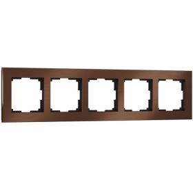 Рамка на 5 Постов Werkel WL11-Frame-05 Коричневый Алюминий / Веркель