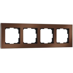 Рамка на 4 Поста Werkel W0041714 Коричневый Алюминий / Веркель