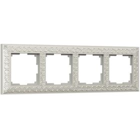 Рамка на 4 Поста Werkel WL07-Frame-04 Жемчужный / Веркель